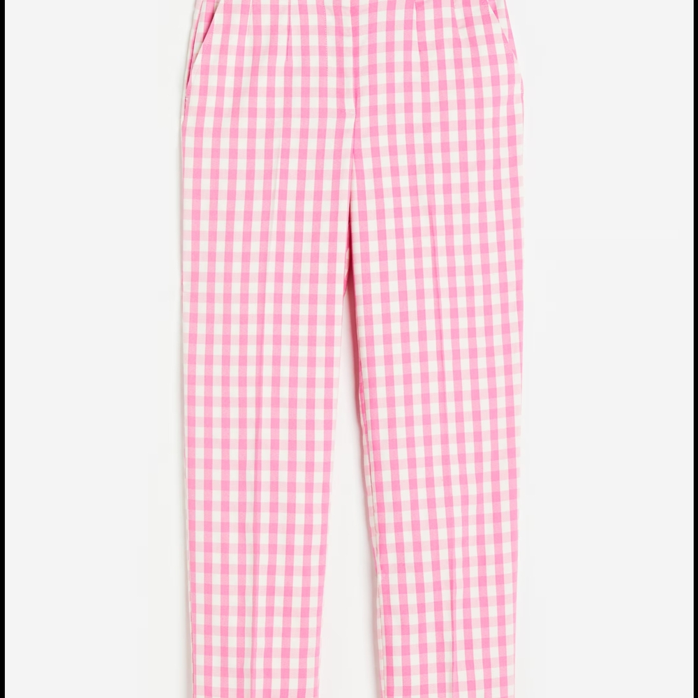 H&M Pink Gingham Women's Pants